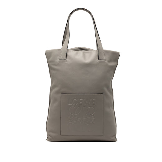 Leather Anagram Shopper Tote - Image 1
