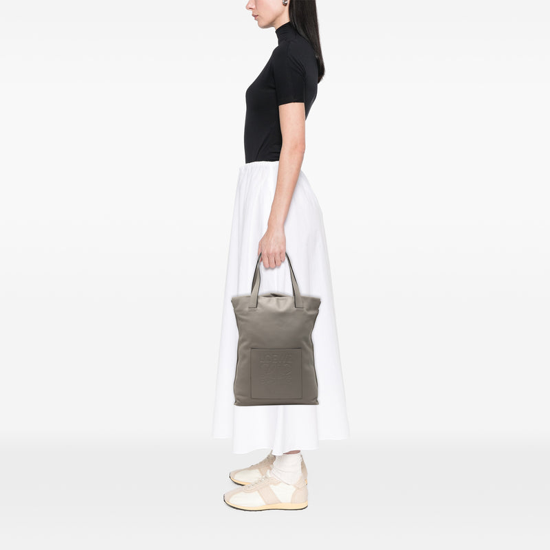 Leather Anagram Shopper Tote - Image 10