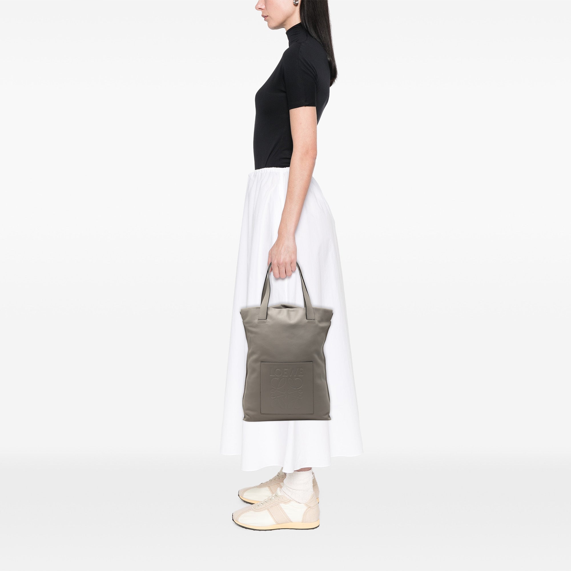 Leather Anagram Shopper Tote - Image 10