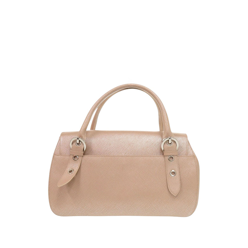 Metallic Calfskin Gancini Handbag - Image 2