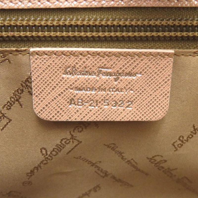 Metallic Calfskin Gancini Handbag - Image 6