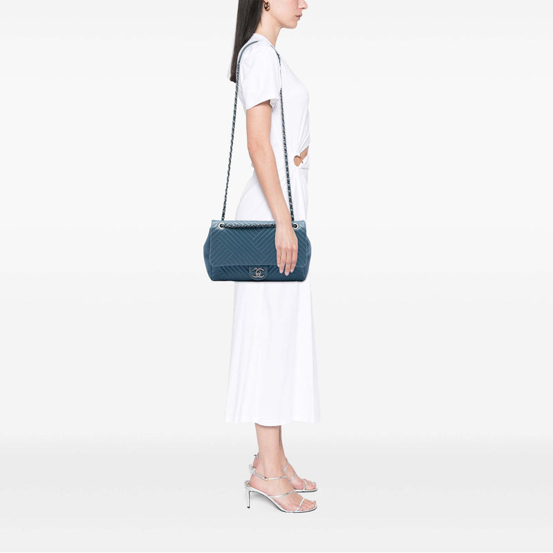 Large Lambskin CC Crossing Flap - Image 6