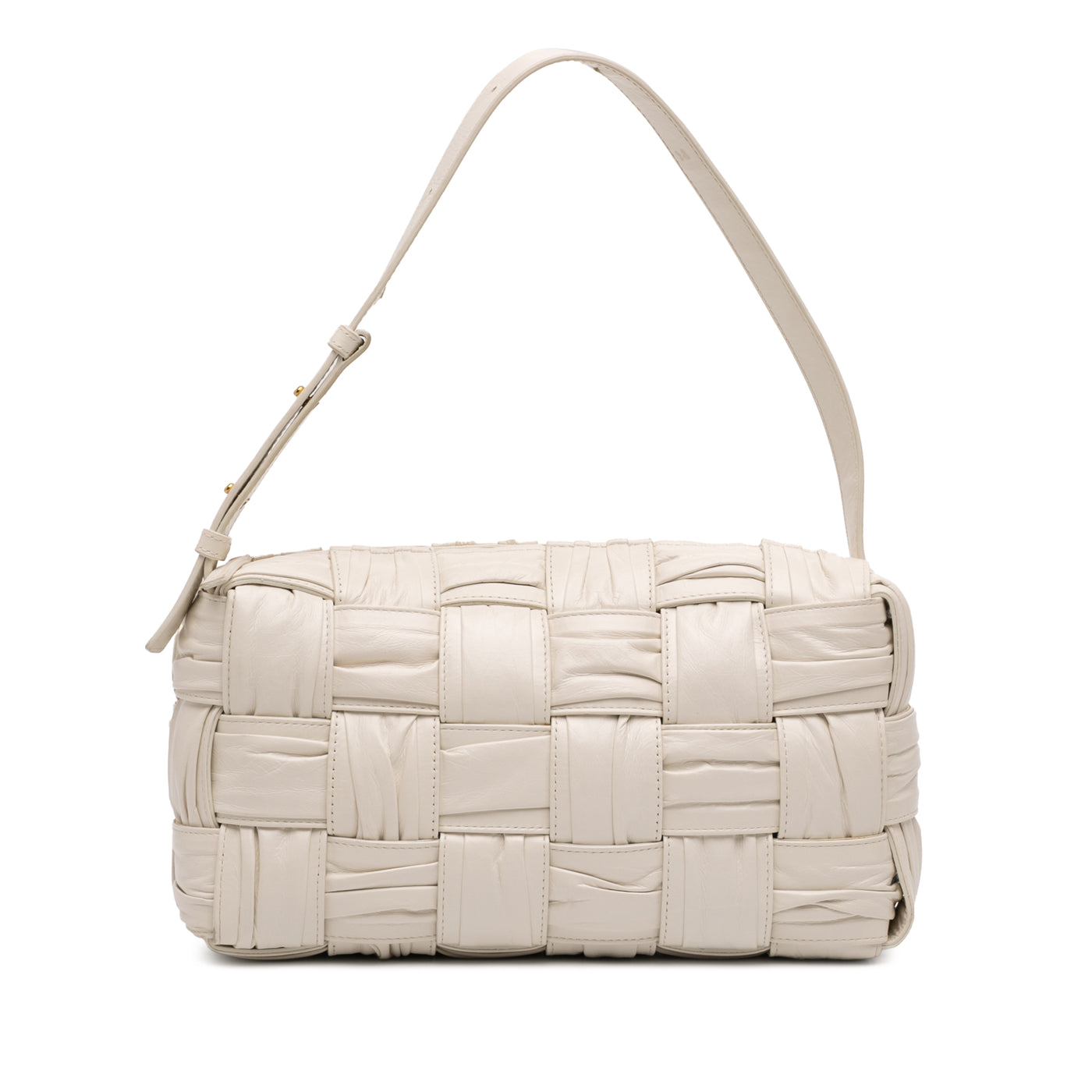 Calfskin Intreccio Plisse Cassette Shoulder Bag - Image 1