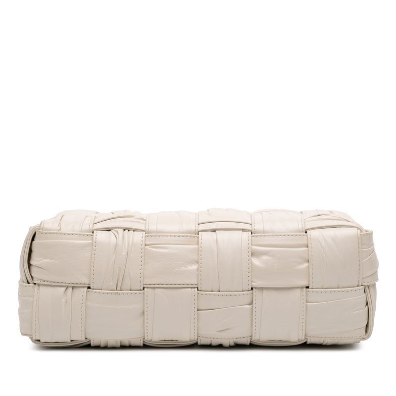 Calfskin Intreccio Plisse Cassette Shoulder Bag - Image 3