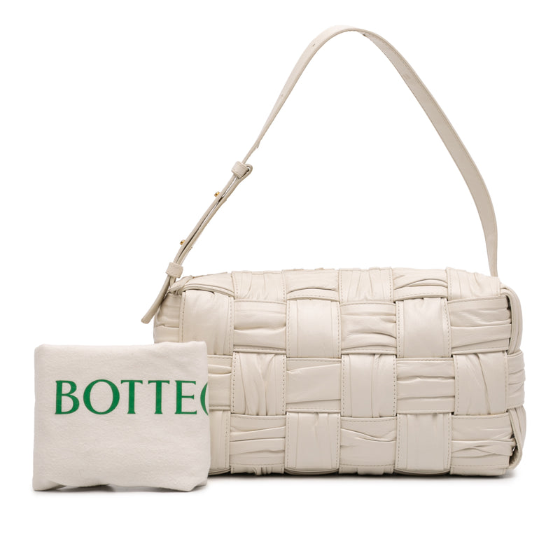 Calfskin Intreccio Plisse Cassette Shoulder Bag - Image 8