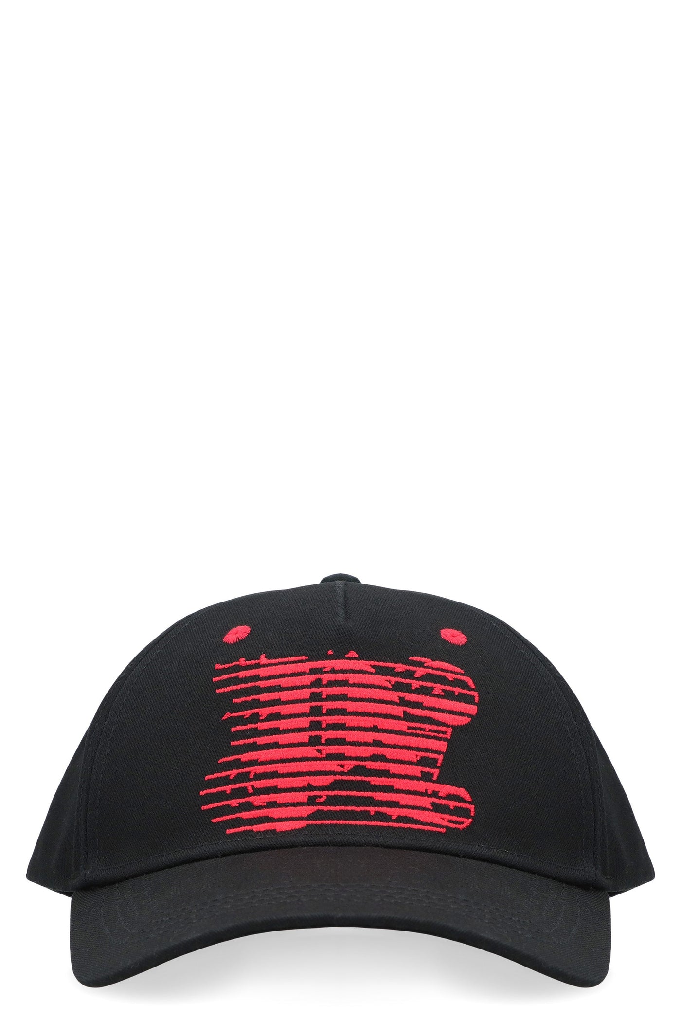Palm Angels Pmlb094s24fab004 Baseball Cap — Black Cotton Caps