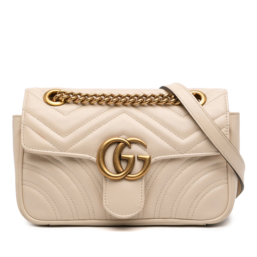 Small GG Marmont Matelasse Calfskin Shoulder Bag - Image 1