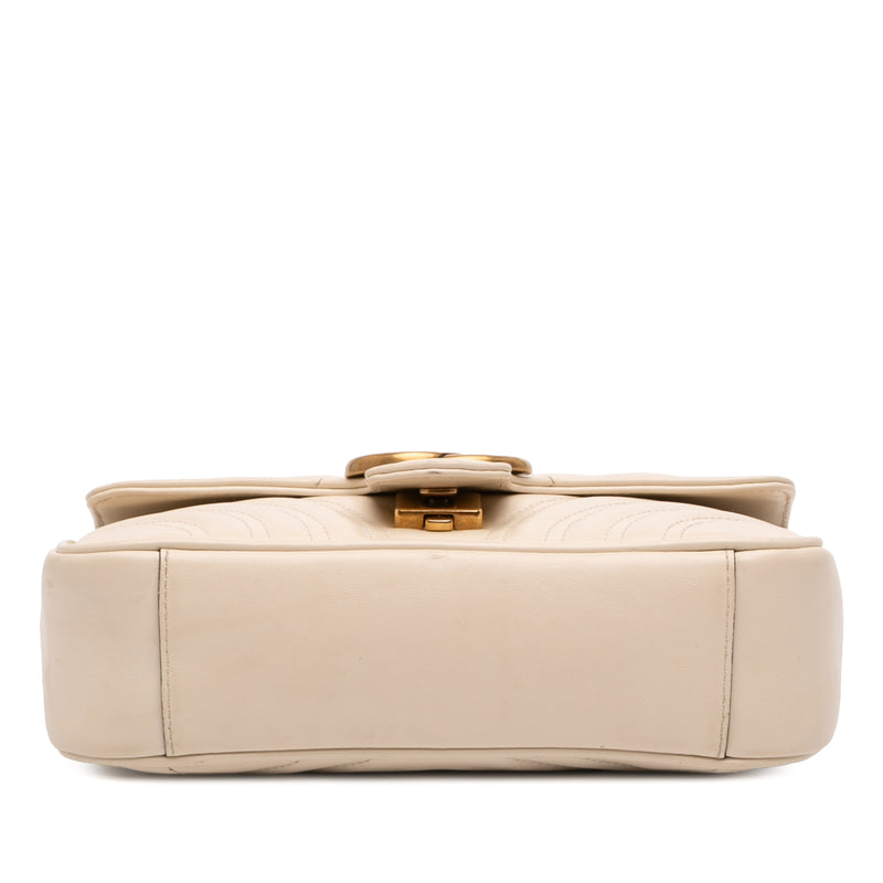 Small GG Marmont Matelasse Calfskin Shoulder Bag - Image 3