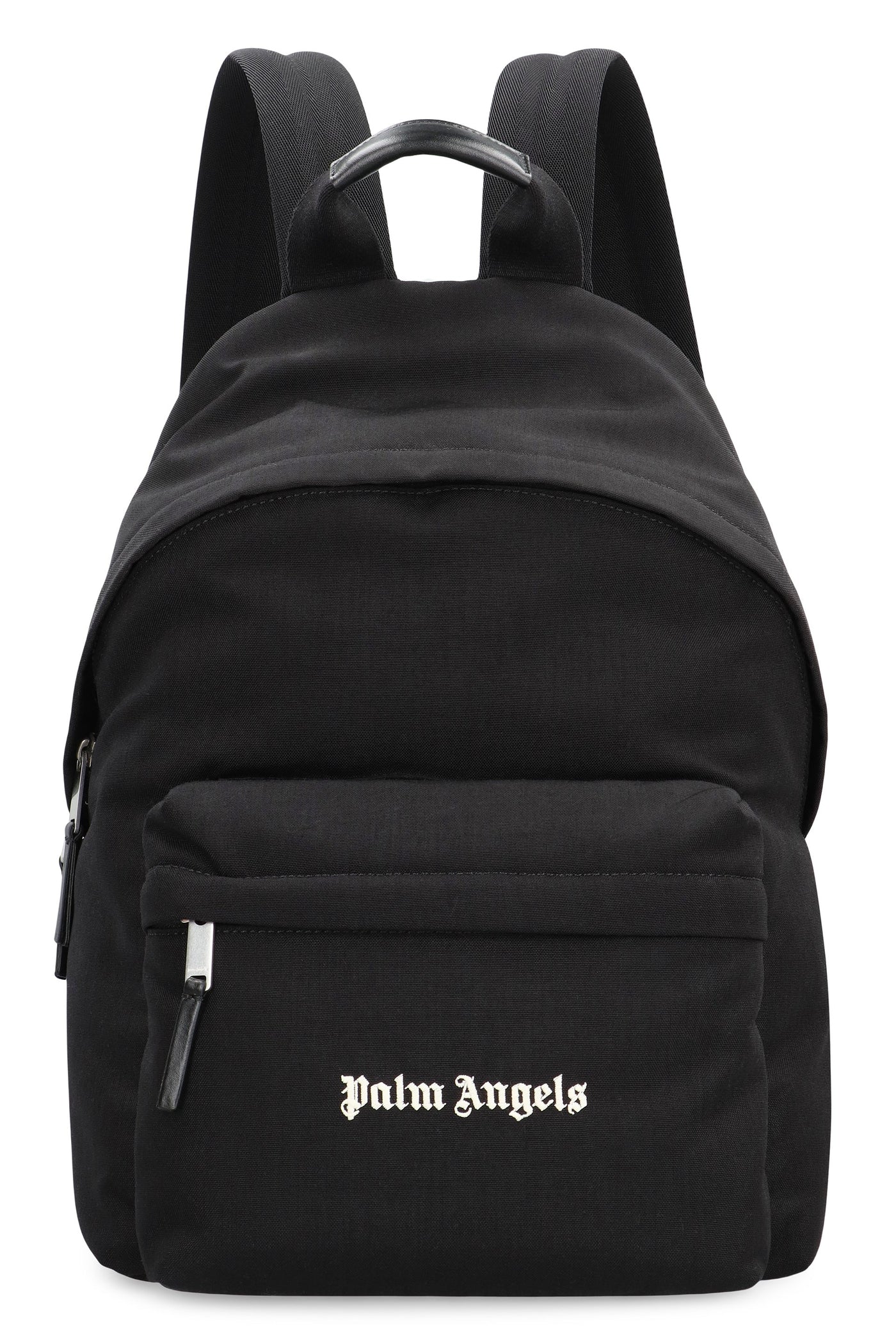 Palm Angels Logo-Embroidered Backpack — Black Polyamide