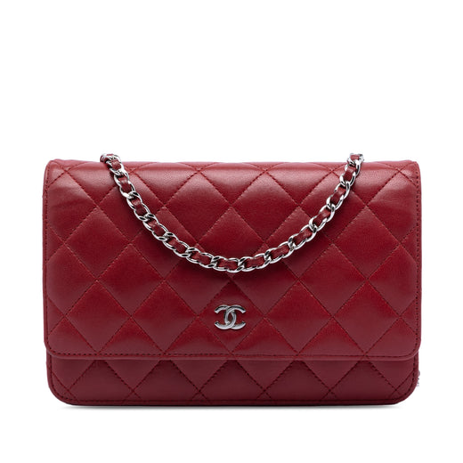 CC Quilted Lambskin Wallet on Chain - Image 1