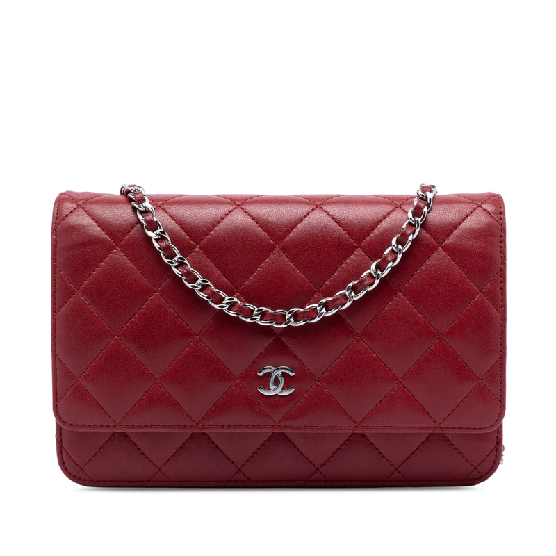 CC Quilted Lambskin Wallet on Chain