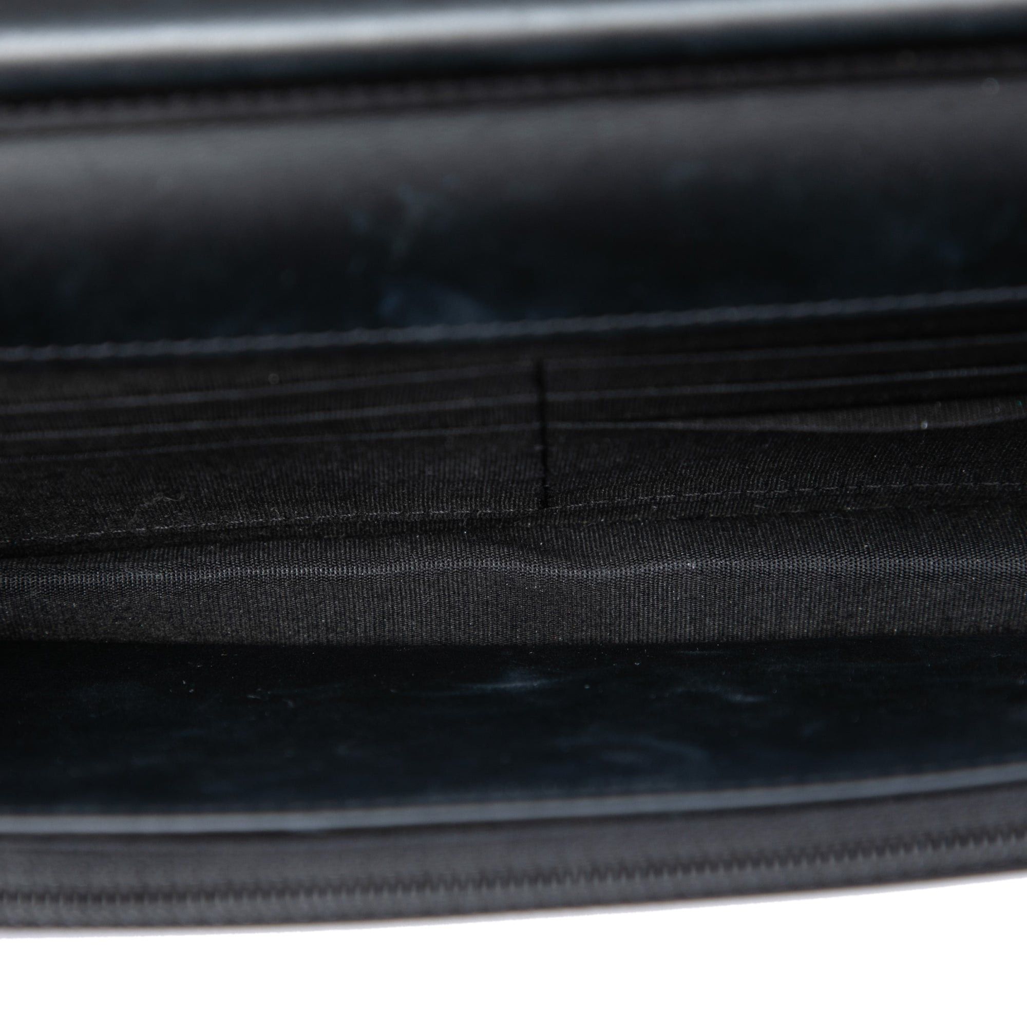 Quilted Patent Boy Wallet on Chain - Image 4