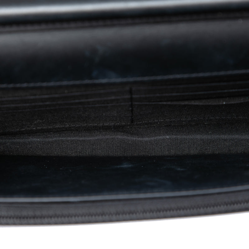 Quilted Patent Boy Wallet on Chain - Image 4