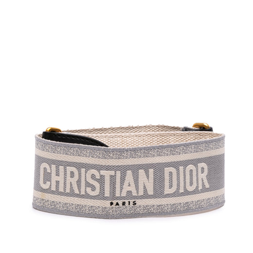 Embroidered Canvas Logo Bag Strap - Image 1