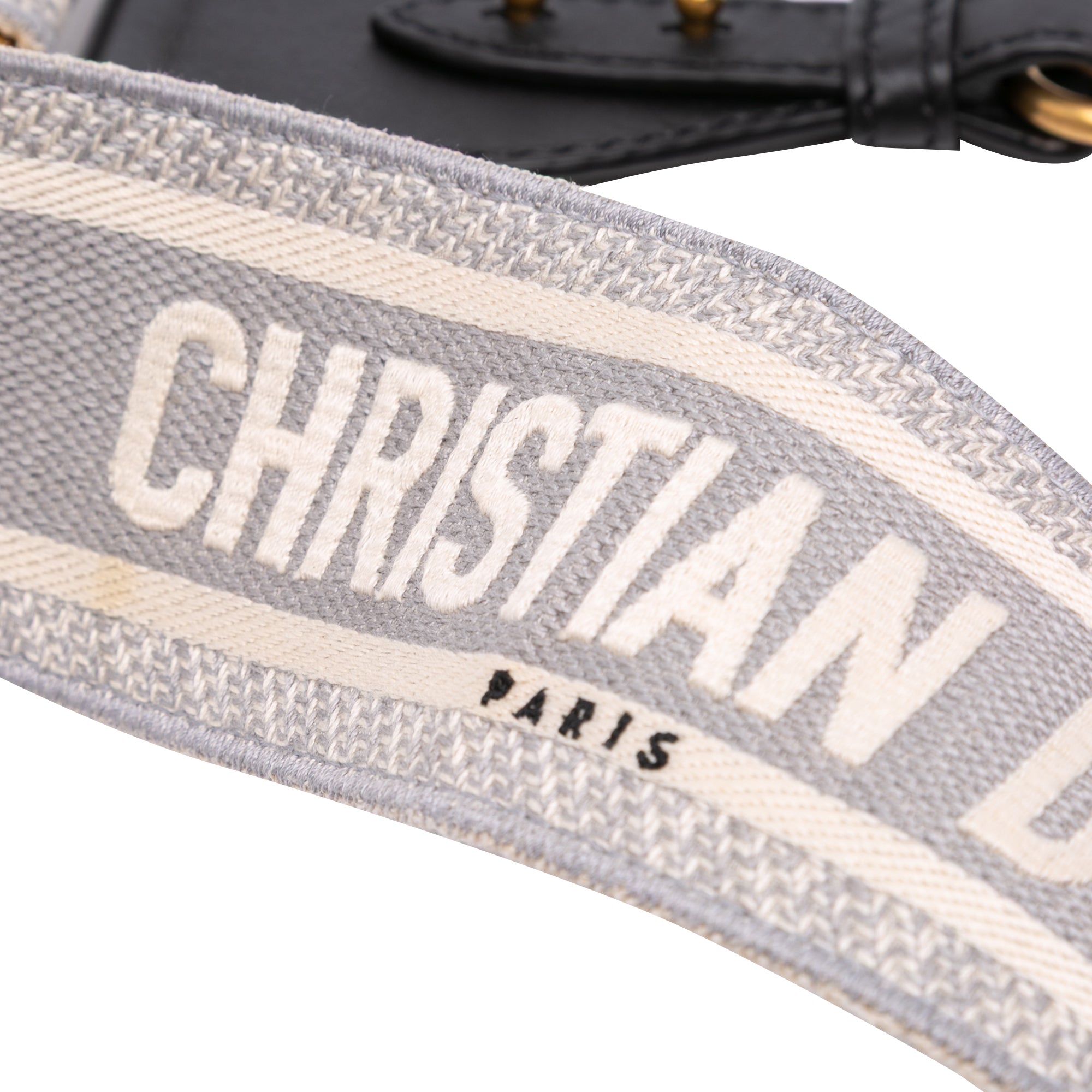 Embroidered Canvas Logo Bag Strap - Image 2