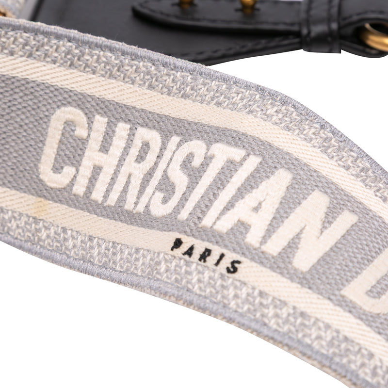 Embroidered Canvas Logo Bag Strap - Image 2