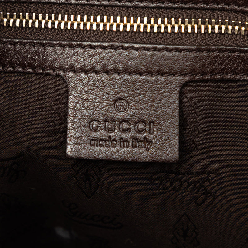 Medium Pebbled Calfskin Web Heritage Shoulder Bag - Image 5