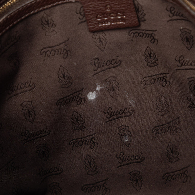Medium Pebbled Calfskin Web Heritage Shoulder Bag - Image 7