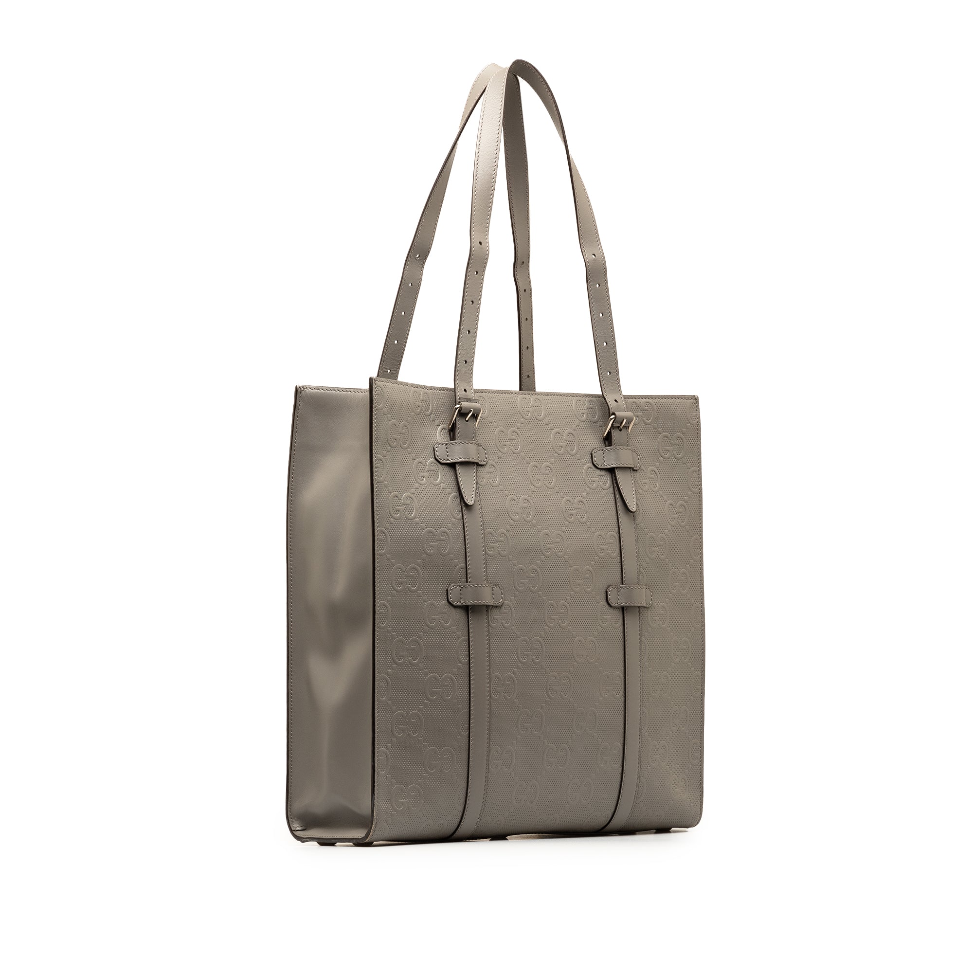 GG Embossed Leather Vertical Tote - Image 2