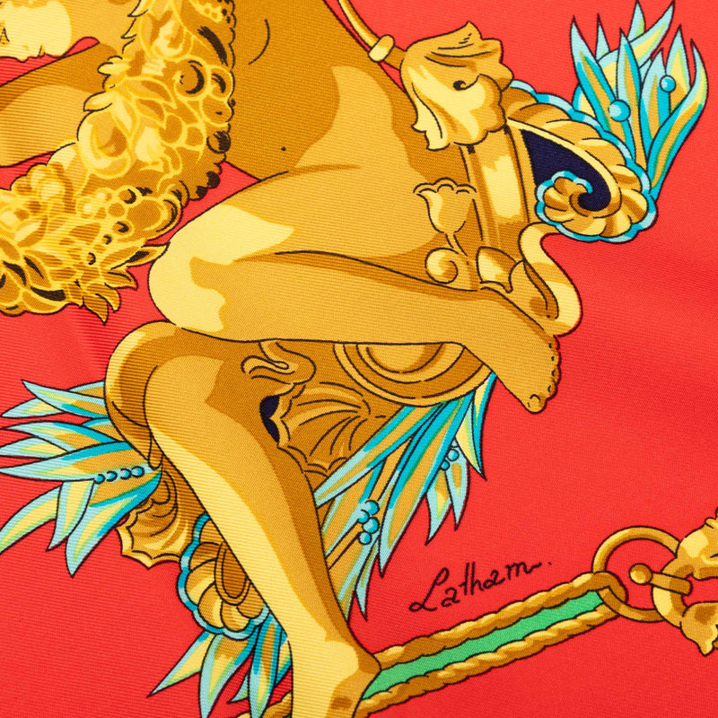 Hommage A Charles Garnier Silk Scarf 90 - Image 7