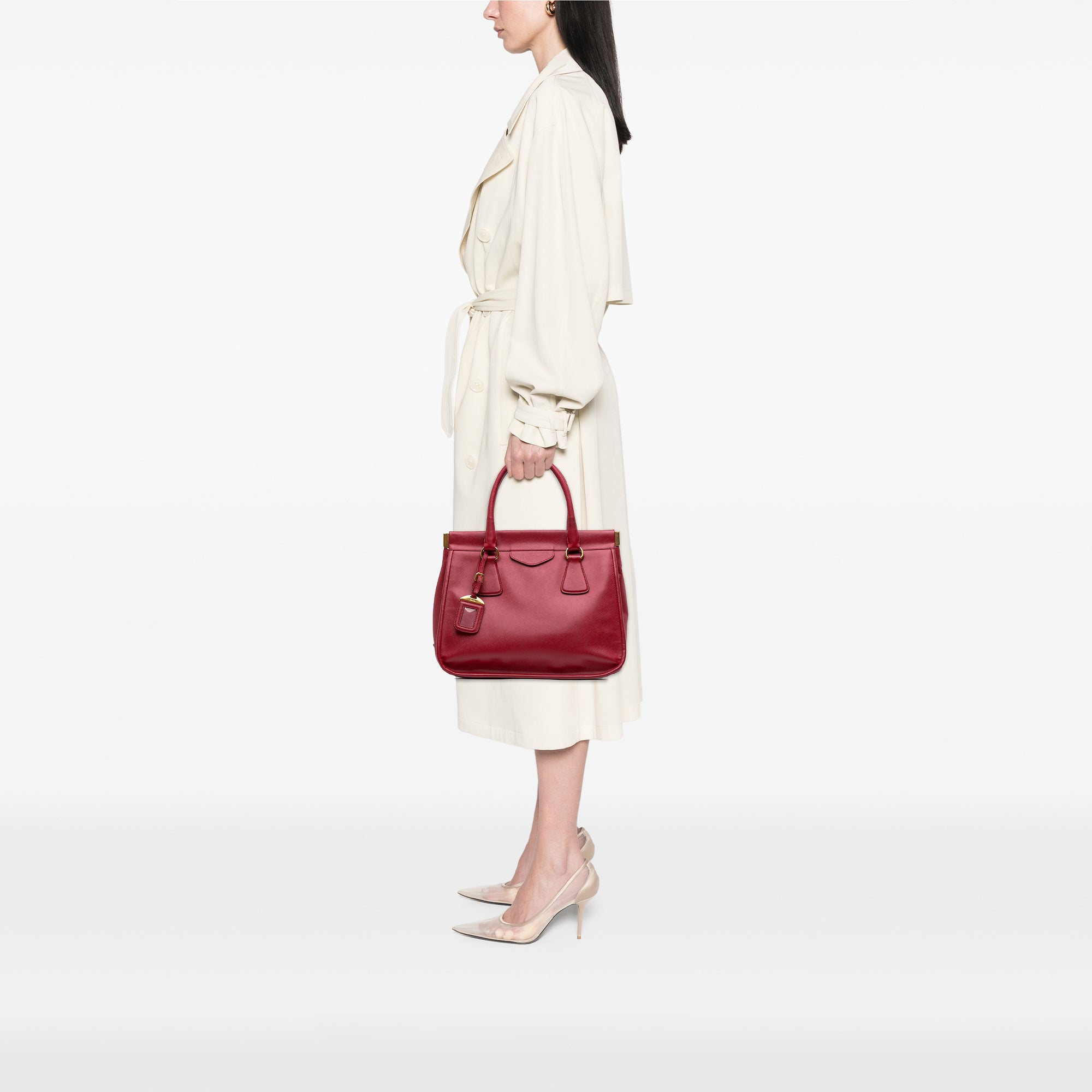 Saffiano Lux Frame Tote - Image 9