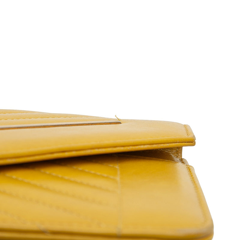 Small Reversed Chevron Lambskin Flap - Image 10