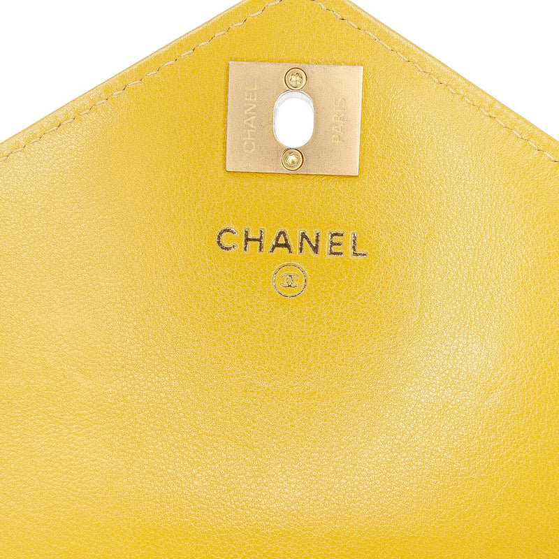 Small Reversed Chevron Lambskin Flap - Image 5