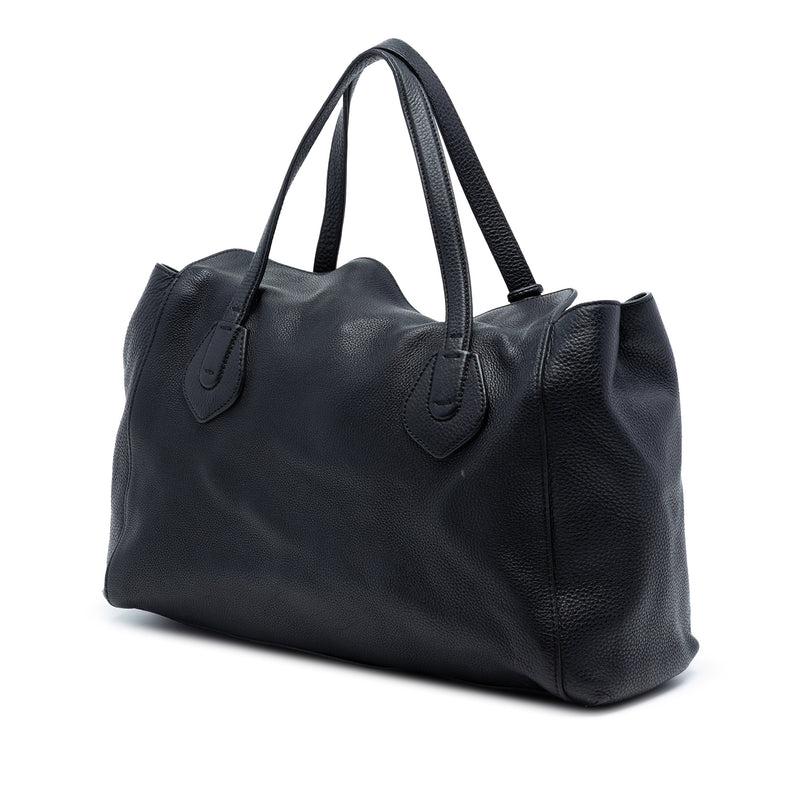 Pebbled Leather Lady Tassel Tote - Image 2
