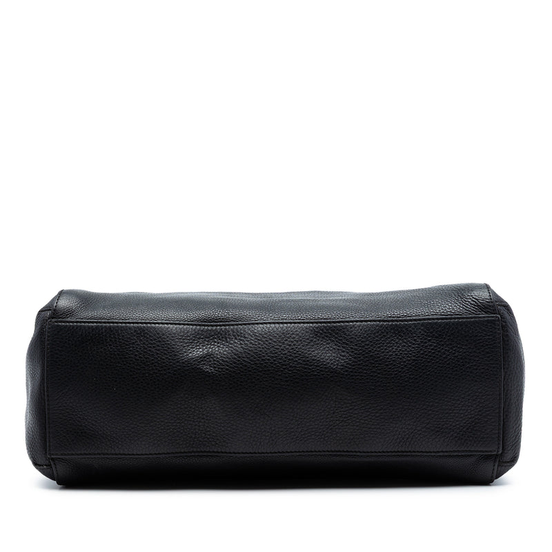 Pebbled Leather Lady Tassel Tote - Image 3