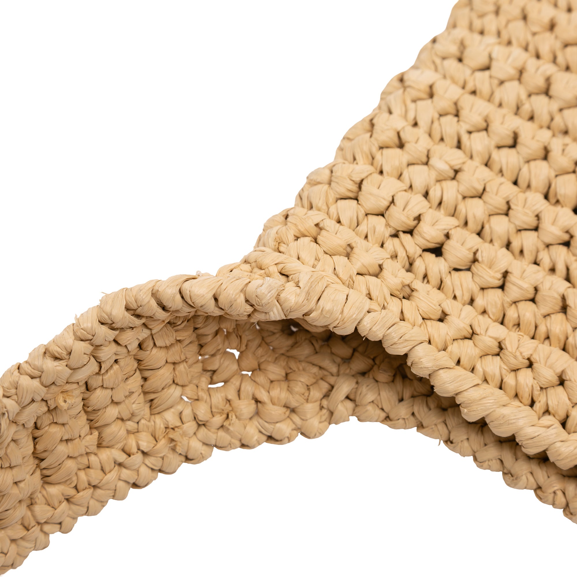 Raffia Effect Crochet Logo Embroidered Crossbody - Image 10