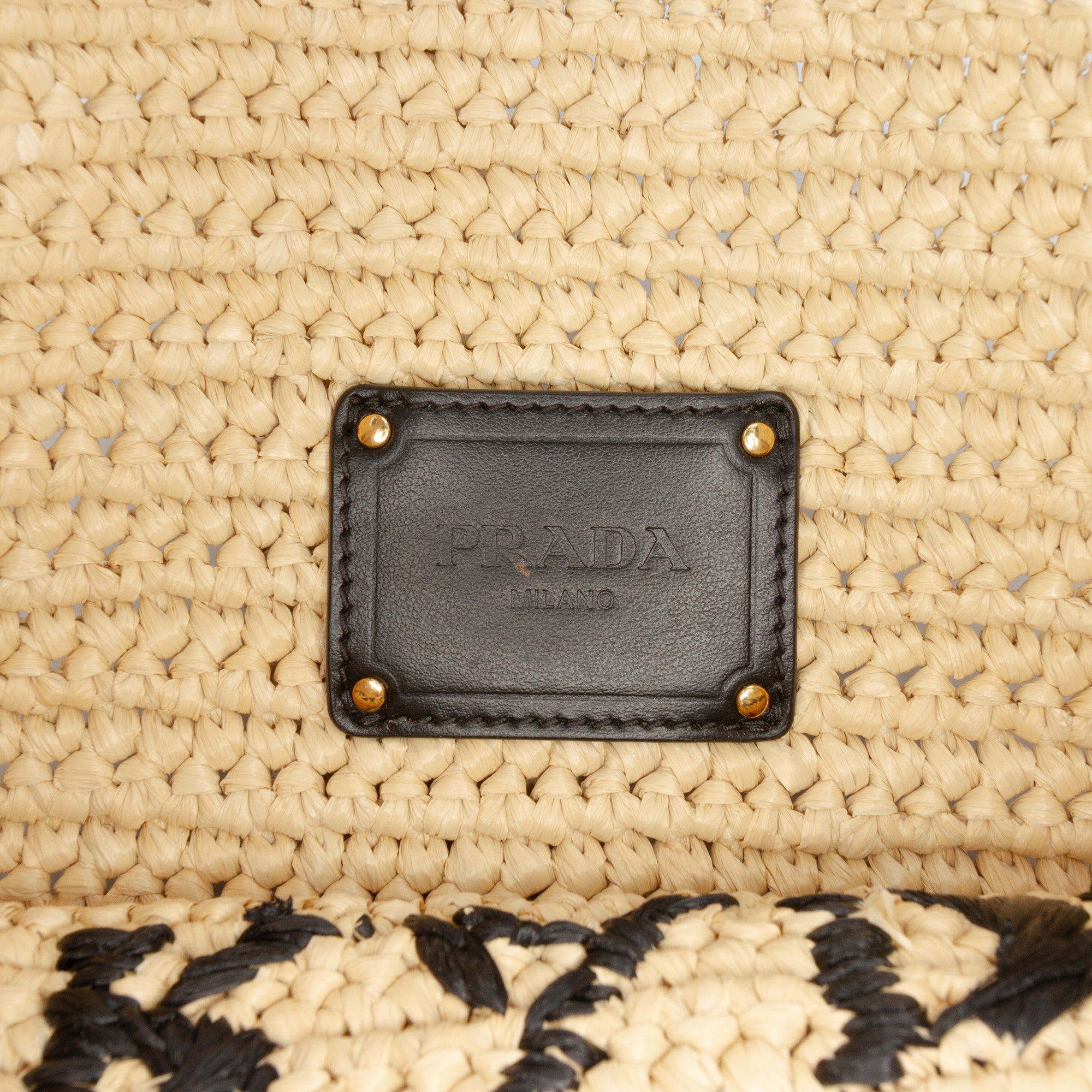 Raffia Effect Crochet Logo Embroidered Crossbody - Image 5