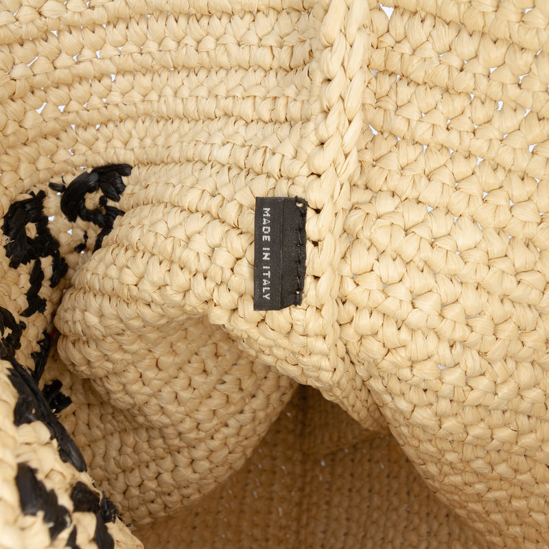 Raffia Effect Crochet Logo Embroidered Crossbody - Image 6