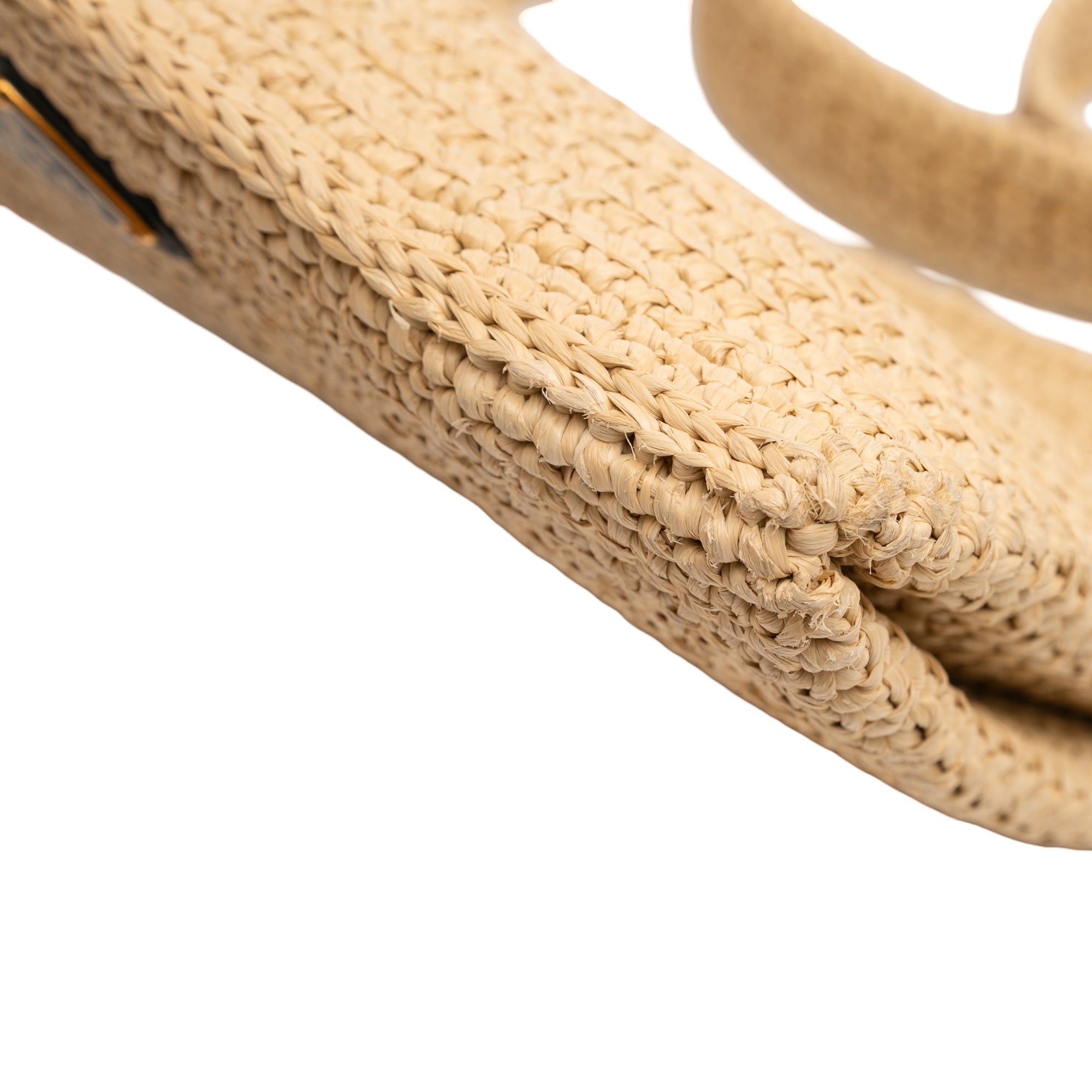 Raffia Effect Crochet Logo Embroidered Crossbody - Image 7