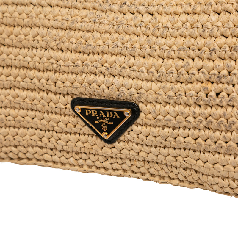Raffia Effect Crochet Logo Embroidered Crossbody - Image 8