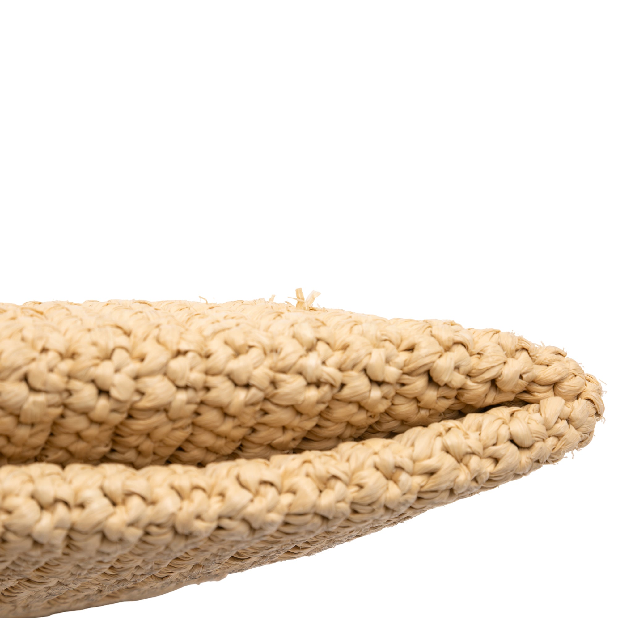 Raffia Effect Crochet Logo Embroidered Crossbody - Image 9