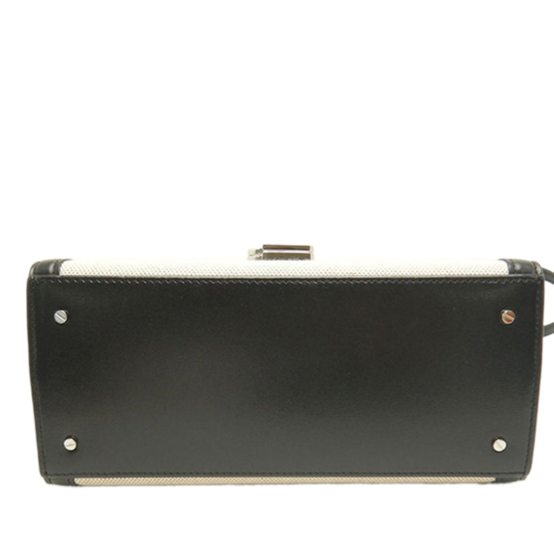 Medium Canvas Cassandra Top Handle Bag - Image 3