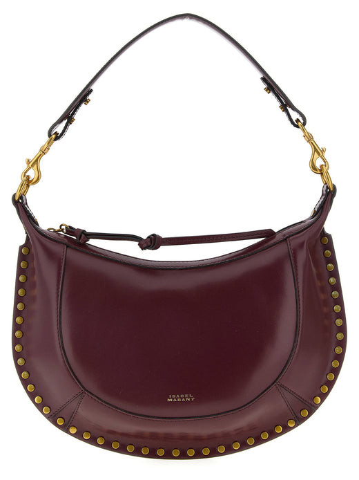 Isabel Marant Naoko Shoulder Bag — Burgundy Smooth Leather