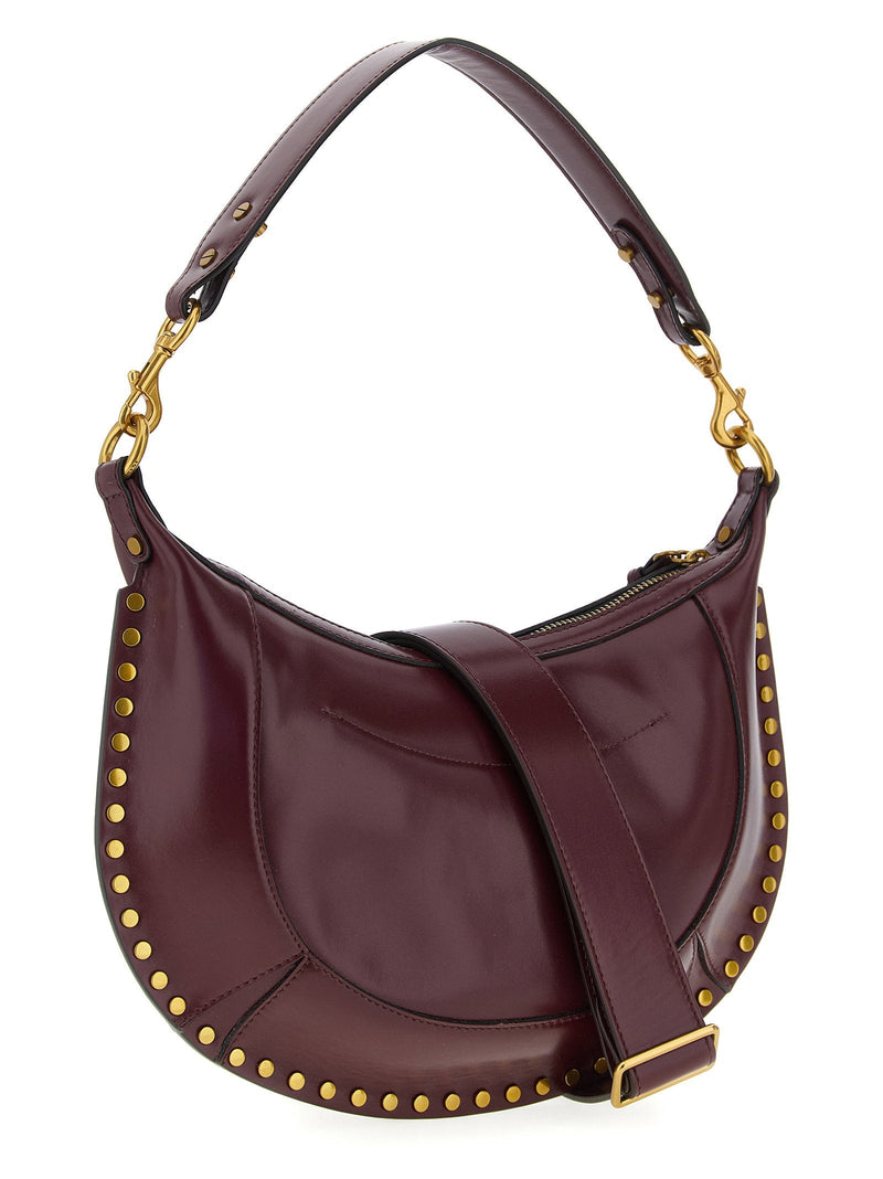 Isabel Marant Naoko Shoulder Bag — Burgundy Smooth Leather
