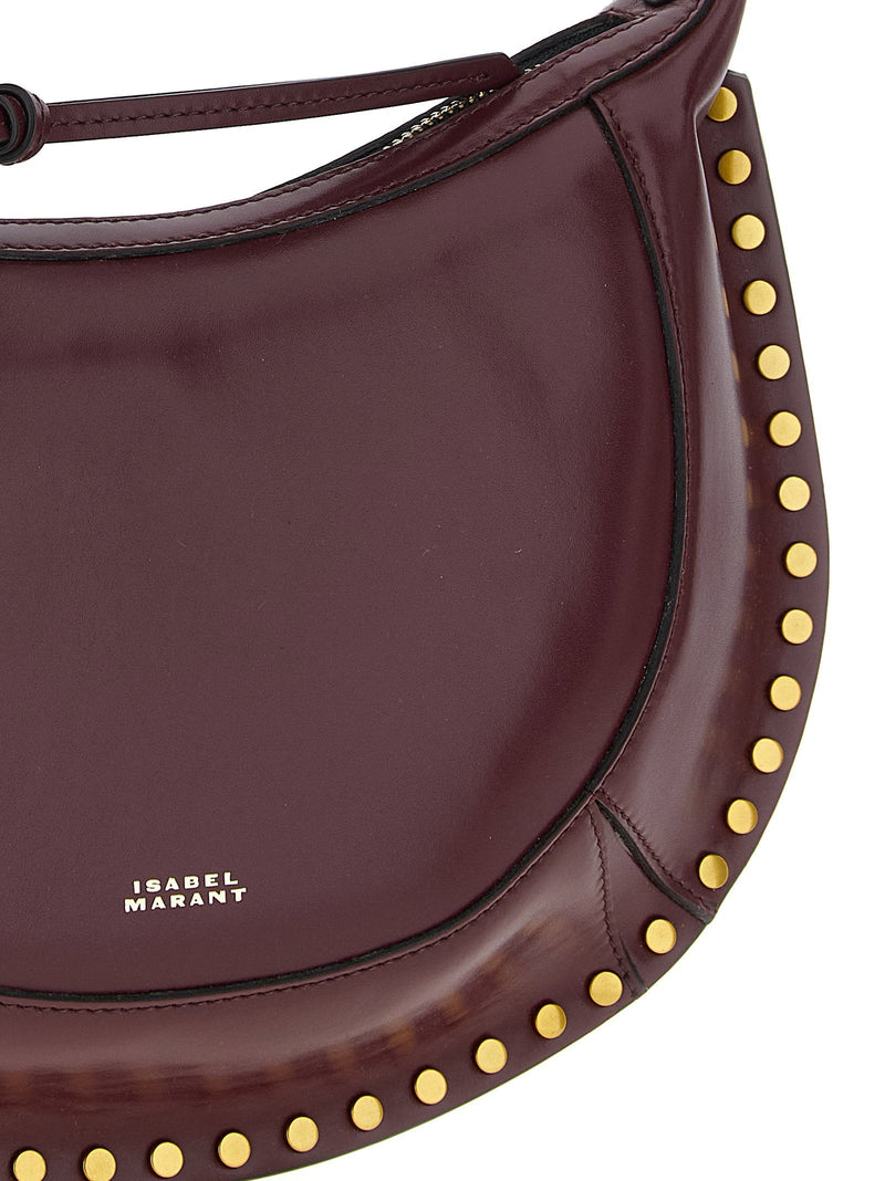 Isabel Marant Naoko Shoulder Bag — Burgundy Smooth Leather