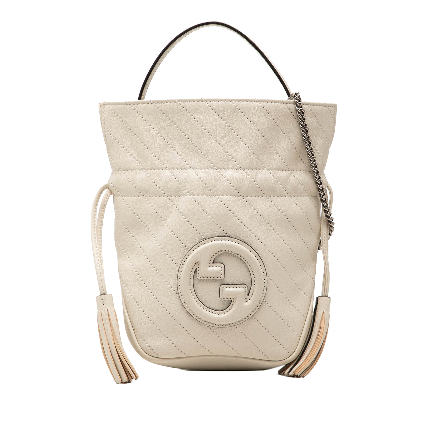 Mini Diagonal Stitched Calfskin Blondie Bucket Bag - Image 1