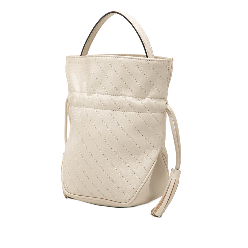 Mini Diagonal Stitched Calfskin Blondie Bucket Bag - Image 2
