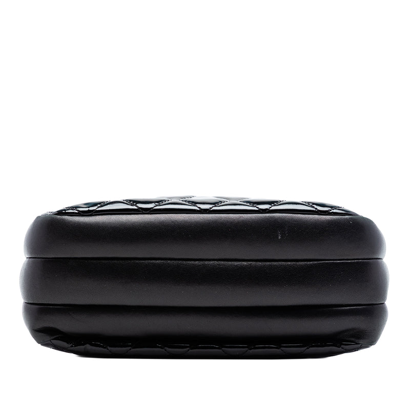 CC Quilted Patent Double Zip Camera Bag - Image 3