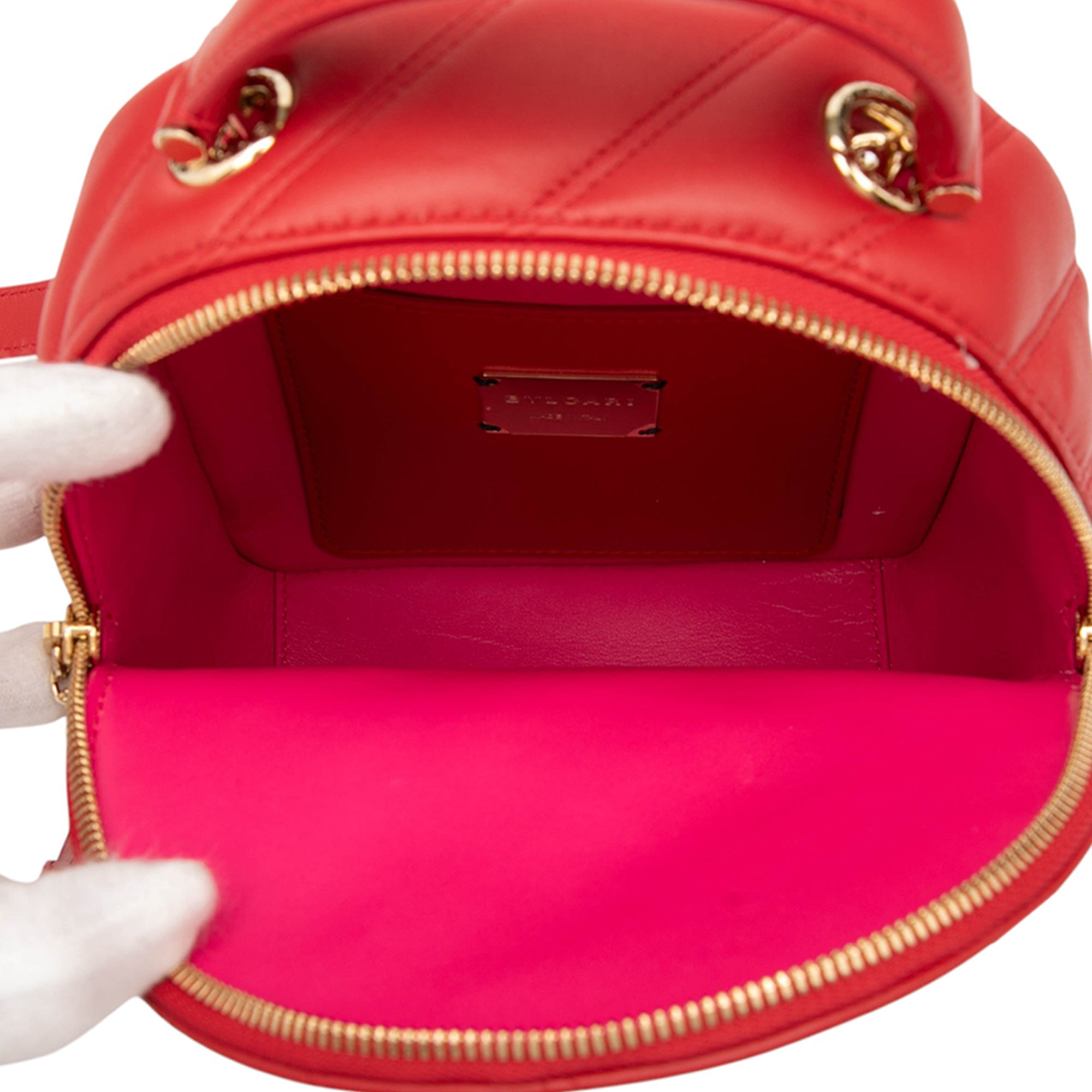 Leather Serpenti Cabochon Backpack - Image 4