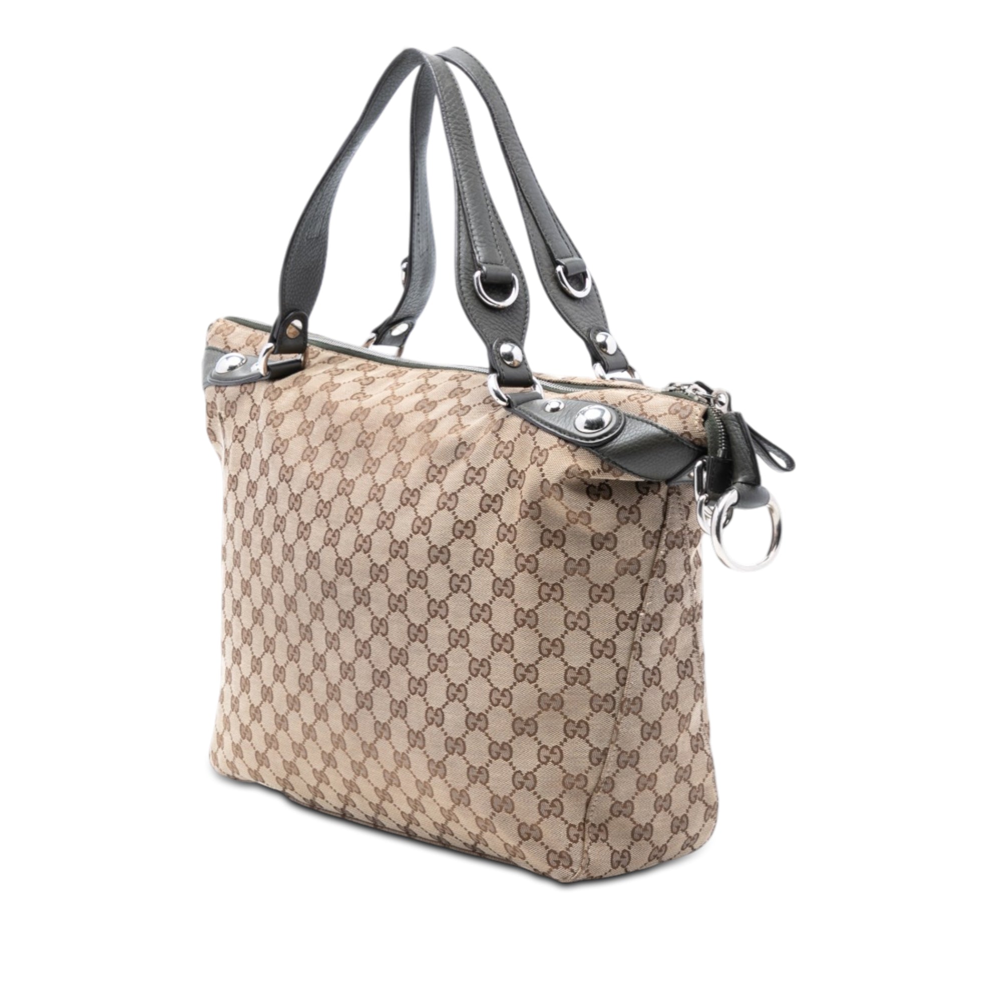 Large GG Canvas Icon Bit Satchel - Image 2