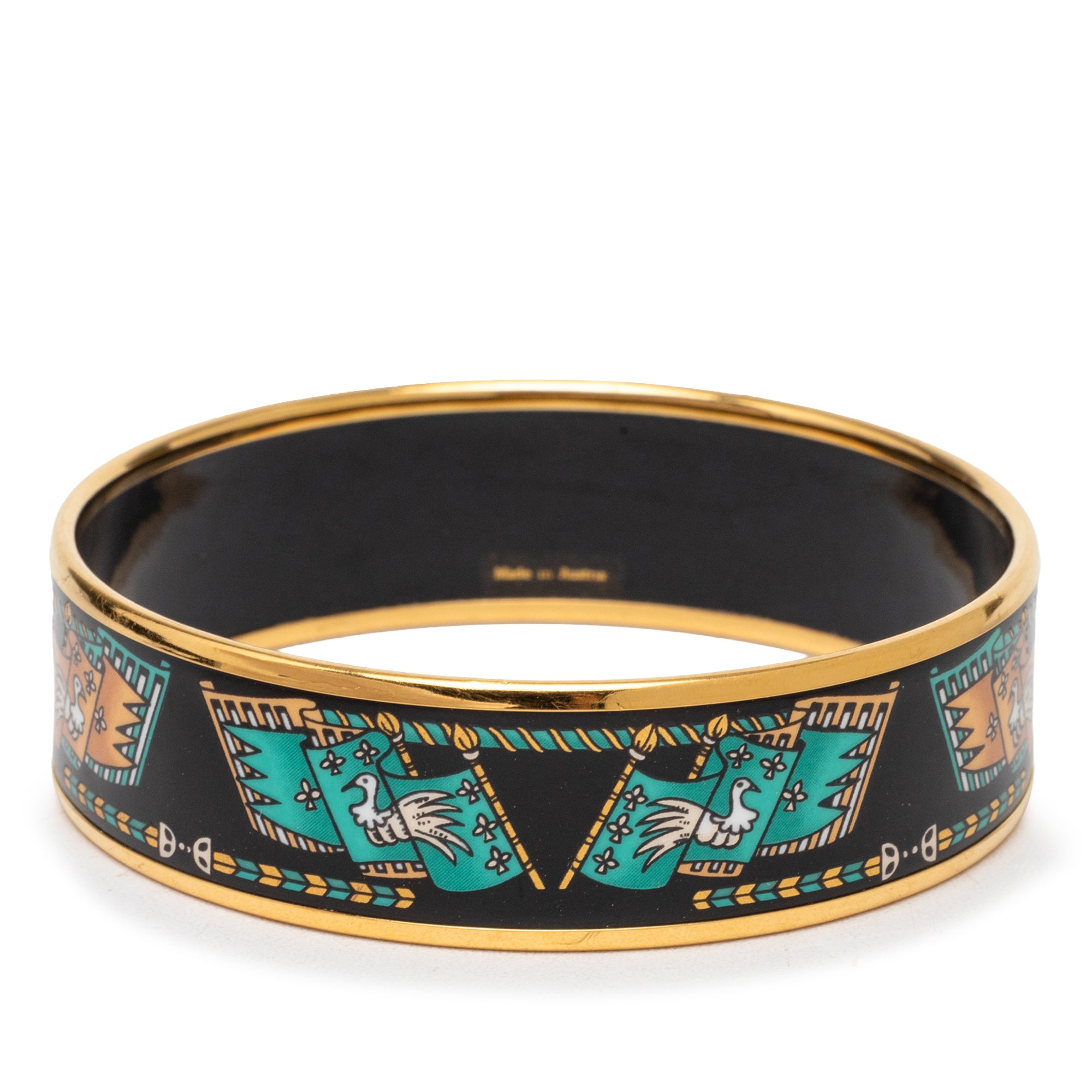 Wide Printed Enamel Bangle 65 - Image 3