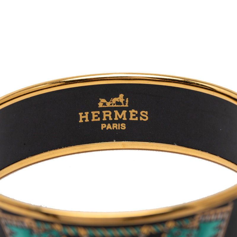 Wide Printed Enamel Bangle 65 - Image 4