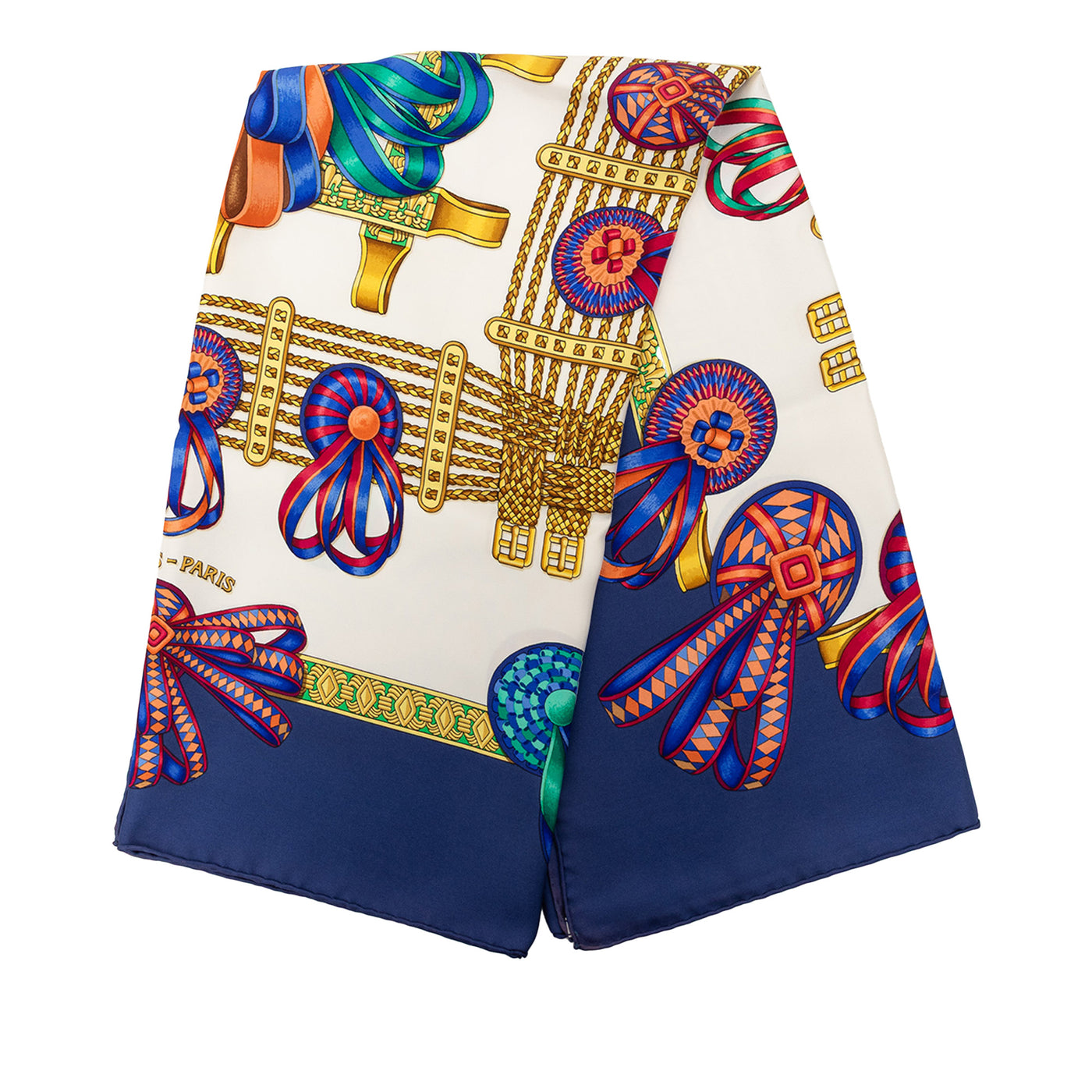 Les Rubans du Cheval Silk Scarf 90 - Image 1