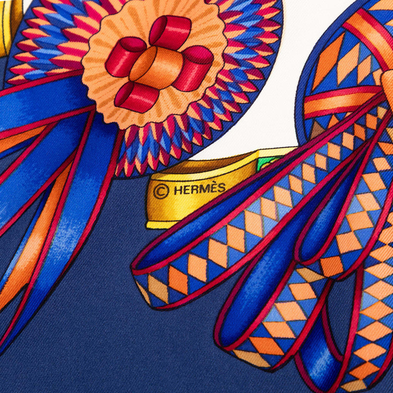 Les Rubans du Cheval Silk Scarf 90 - Image 4