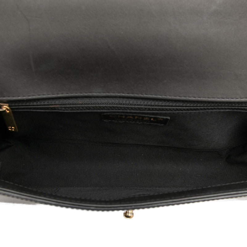 Medium Quilted Patent Boy Flap - Image 4