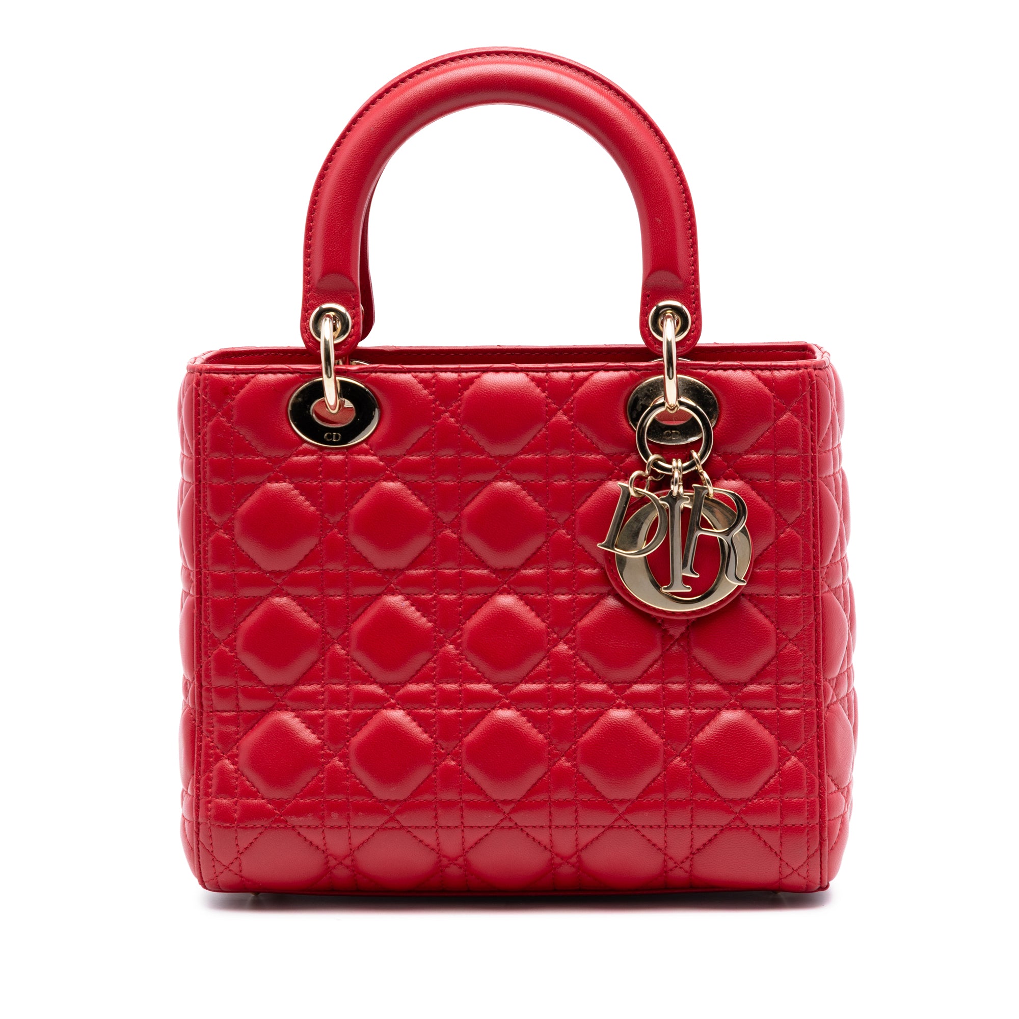 Medium Lambskin Cannage Lady Dior - Image 1